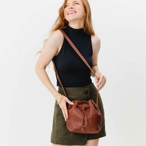 Portland Leather Bucket Bag